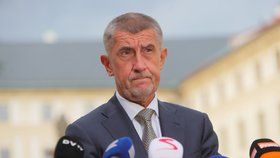 Premiér Andrej Babiš (ANO) po schůzce na Hradě (11. 7. 2019)