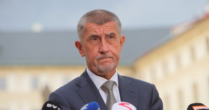 Premiér Andrej Babiš (ANO) po schůzce na Hradě (11. 7. 2019)