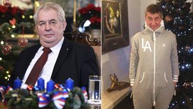 Miloš Zeman i Andrej Babiš prý za poslední rok ztloustli. Politika jim dává zabrat víc než vánoční cukroví.