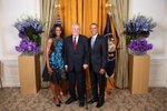 Zeman se setkal s americkým prezidentem a jeho manželkou.