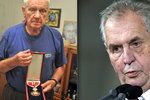 Miloš Zeman udělí metál Emilu Bočkovi (96): Válečného veterána čeká i povýšení.