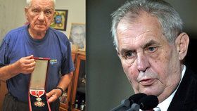 Miloš Zeman udělí metál Emilu Bočkovi (96): Válečného veterána čeká i povýšení.