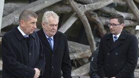 Prezident Zeman přijel v minulosti na Čapí hnízdo Andreje Babiše