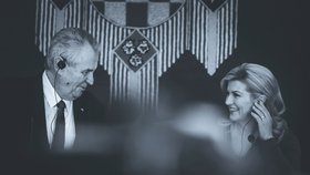 Prezident Miloš Zeman s prezidentkou Kolindou Grabar-Kitarović