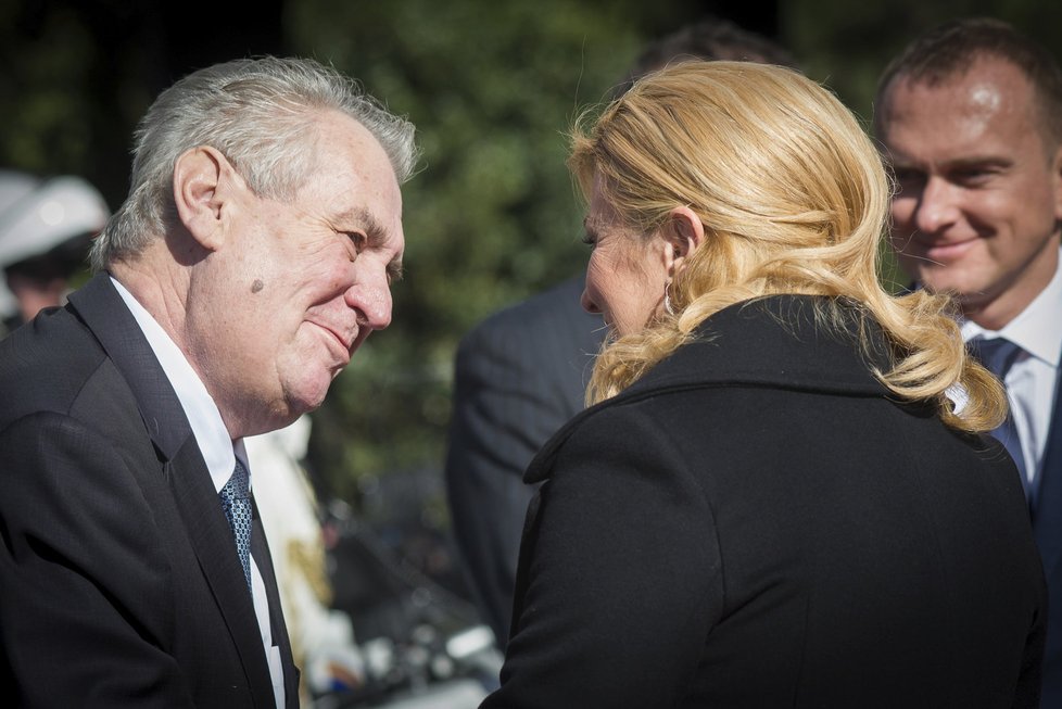 Prezident Miloš Zeman s prezidentkou Kolindou Grabar-Kitarović