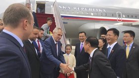 Prezident Miloš Zeman na návštěvě Číny (4.11.2018)