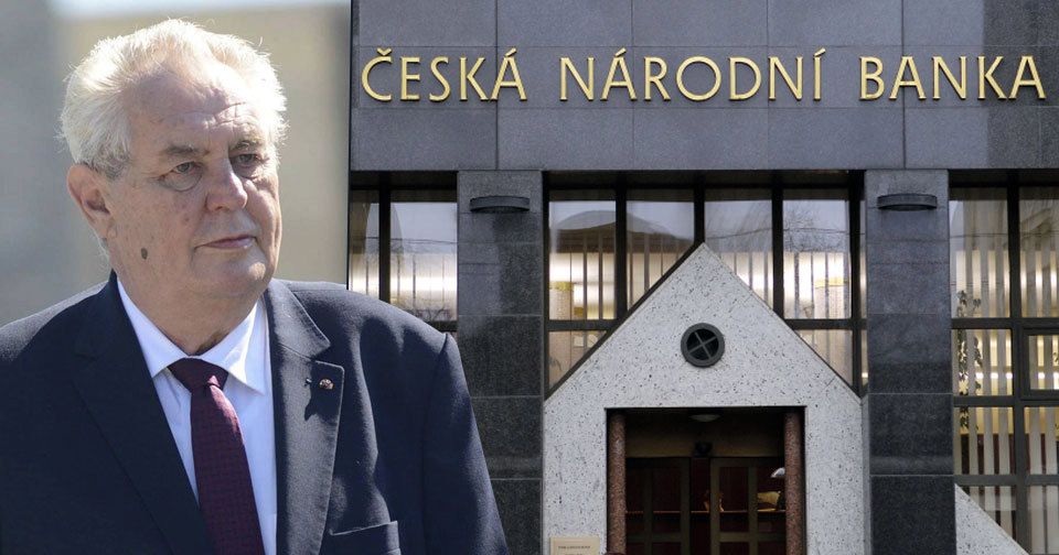 Prezident Miloš Zeman jmenuje dva nové členy bankovní rady ČNB. Guvernérem bude zřejmě Jiří Rusnok.