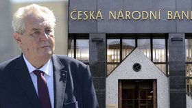 Prezident Miloš Zeman jmenoval dva nové členy bankovní rady ČNB.