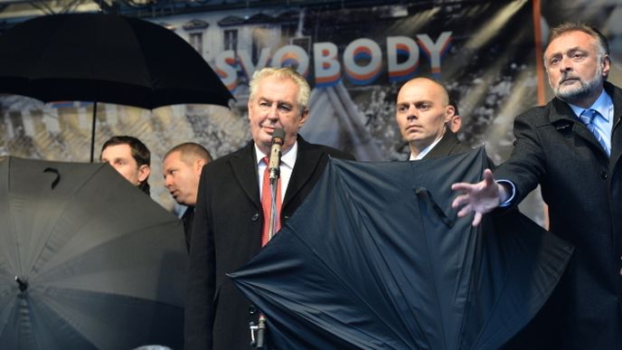 Miloš Zeman na Albertově