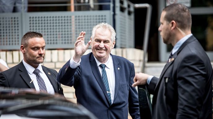 Miloš Zeman na návštěvě Jihočeského kraje.