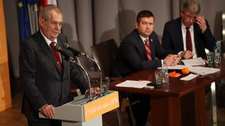 Prezident Zeman na sjezdu ČSSD prozradil, koho bude volit v příštích volbách