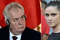 Zkritizovala ho kvůli Číně, Zeman o Dusilové řekl: „Chudinka holčička“