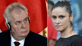 Prezident Zeman se opřel do Lenky Dusilové. Ta ho kritizovala za podlézání Číně.