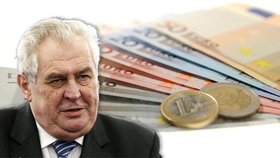 Miloš Zeman by už euro nepřijímal tak rychle.