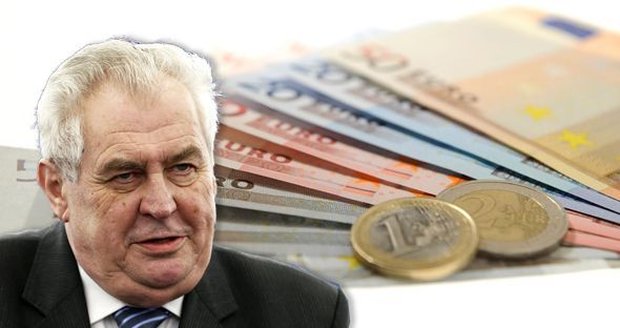 Miloš Zeman by už euro nepřijímal tak rychle.