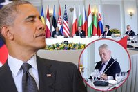 Obama slibuje: USA pošlou více vojáků do Evropy! Na schůzce se setkal i se Zemanem