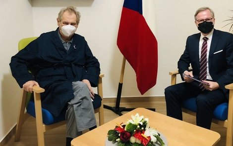 Miloš Zeman a Petr Fiala 