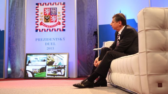 Televizní debata Miloše Zemana s Janem Fischerem