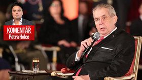 Zeman rozdal vánoční poselství. Jako vždy to trochu trefil a trochu se minul žánrem, říká Petr Holec v komentáři