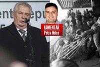 Komentář: Zeman nás 17. listopadu léčil neviditelností. Lekl se sám sebe?