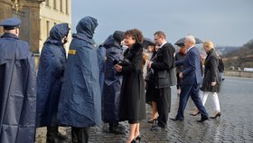 Prezident Miloš Zeman na Pražském hradě oslavil se svými podporovateli šest let ve funkci. (10.3.2019)