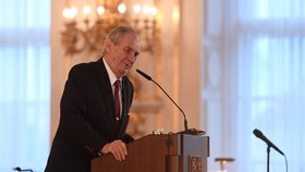 Zeman na Hradě poděkoval svým příznivcům za podporu nejen v kampani před loňským znovuzvolením.