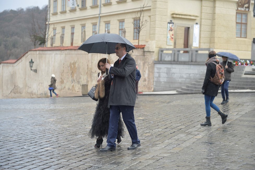 Prezident Miloš Zeman na Pražském hradě oslavil se svými podporovateli šest let ve funkci (10.3.2019)