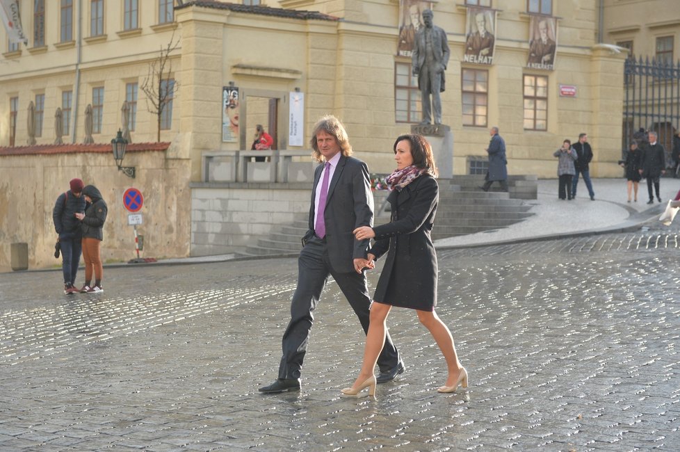 Prezident Miloš Zeman na Pražském hradě oslavil se svými podporovateli šest let ve funkci (10.3.2019)