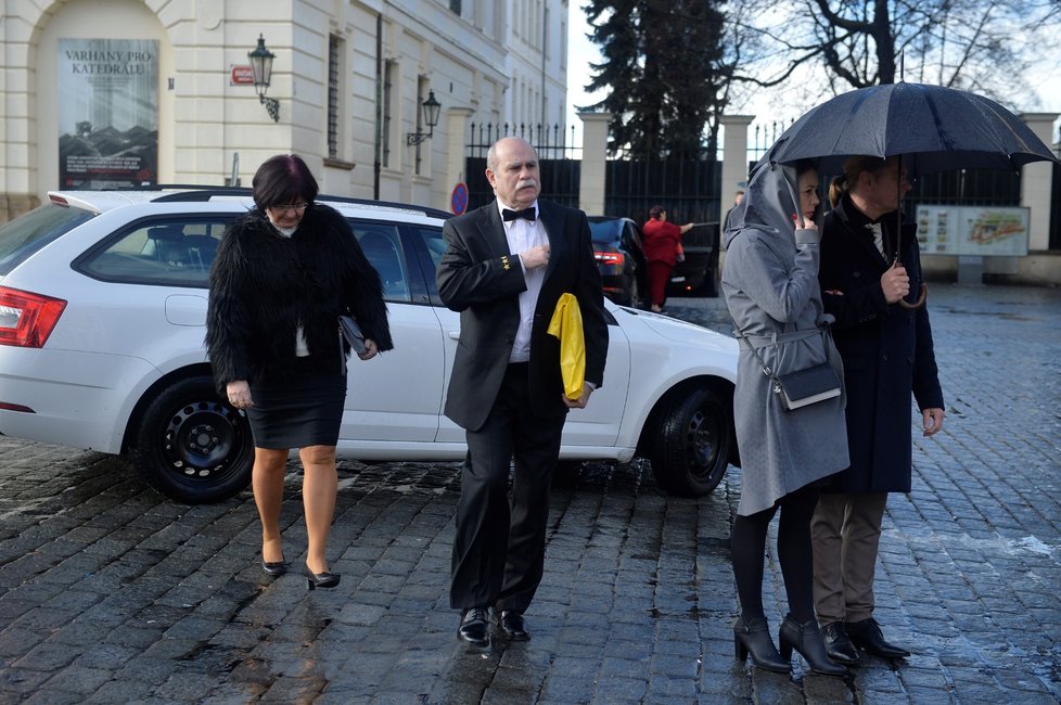 Prezident Miloš Zeman na Pražském hradě oslavil se svými podporovateli šest let ve funkci (10.3.2019)
