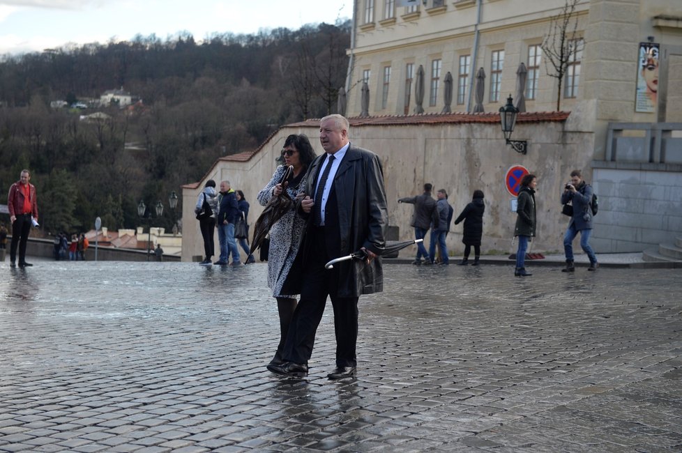 Prezident Miloš Zeman na Pražském hradě oslavil se svými podporovateli šest let ve funkci (10.3.2019)