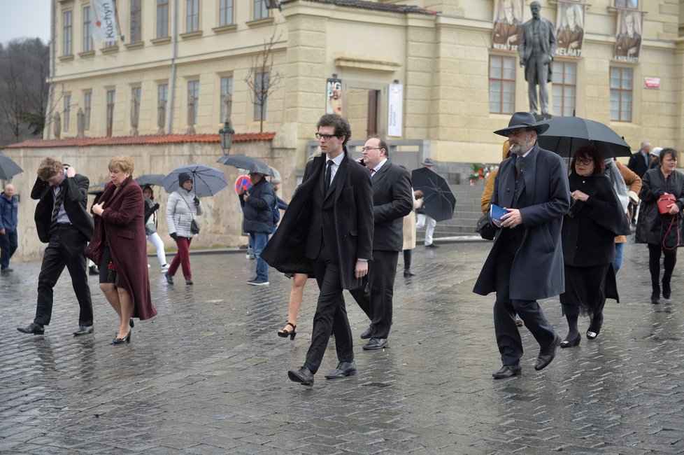 Prezident Miloš Zeman na Pražském hradě oslavil se svými podporovateli šest let ve funkci (10.3.2019)