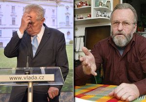 Bývalý signatář Charty 77 hodlá držet hladovku, pokud bude Zeman znovu kandidovat.