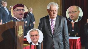 Na inauguraci Miloše Zemana pozval Hrad podle protokoláře Vladimíra Kruliše na 700 hostů. Po dlouhé době se s prezidentem uvidí Miroslav Kalousek (TOP 09) nebo Bohuslav Sobotka (ČSSD). Pozvánku ale například nedostal rektor Masarykovy univerzity Mikuláš Bek.