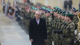 Miloš Zeman při své inauguraci v roce 2013