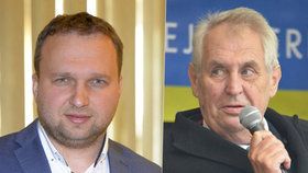 Prezident Miloš Zeman a ministr zemědělství Marian Jurečka (KDU-ČSL)