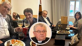 Exprezident Miloš Zeman přijímá návštěvy ve své pražské kanceláři každou středu (27.11.2024).