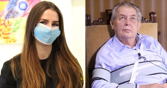 Prezidentova dcera Kateřina Zemanová nemohla kvůli koronaviru odjet do Londýna. (11. 10. 2020)