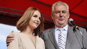 Kateřina Zemanová a Miloš Zeman