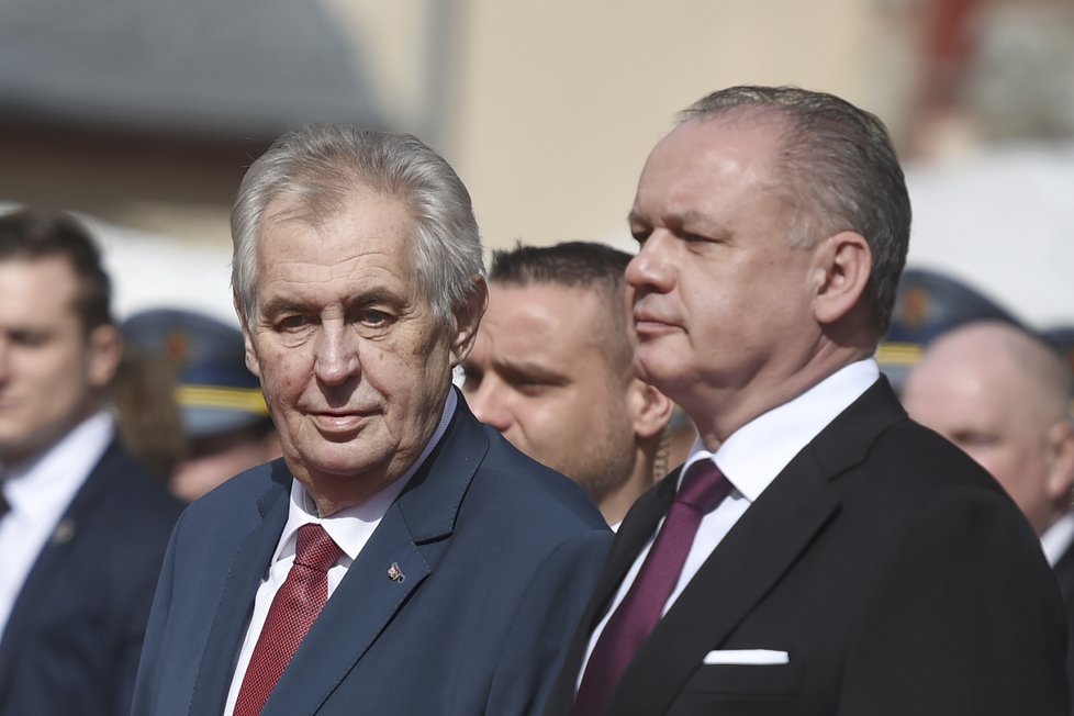 Prezidenti Miloš Zeman a Andrej Kiska