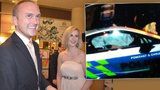 Expřítel Zemanovy dcery byl v nabouraném policejním BMW. Je ve vážném stavu
