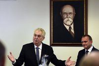 Zeman chválil Středočechy za konexe s Čínou. A do EU prý „buší“ jinak než Klaus