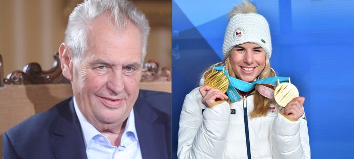 Prezident Miloš Zeman pro Blesk.cz prohlásil, že Ester Ledecká rozhodně dostane státní vyznamenání...