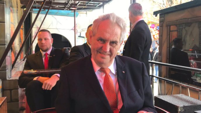 Prezident Miloš Zeman na matějské pouti