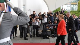 Návštěva Miloše Zemana vrcholí setkáním s kancléřkou Angelou Merkelovou.