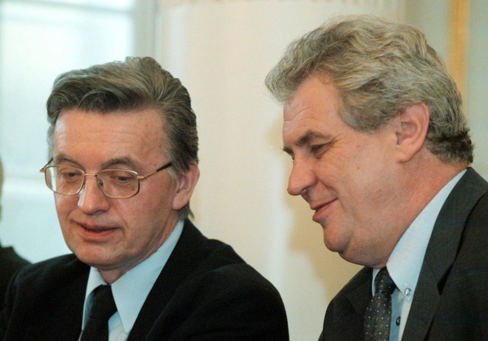 Eduard Zeman a Miloš Zeman