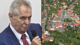 Miloš Zeman zvažuje koupi pozemku v Mnichovicích nedaleko Prahy.