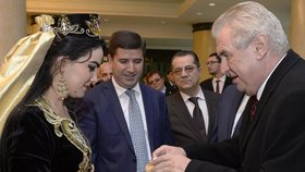 Prezident Miloš Zeman na návštěvě Tádžikistánu