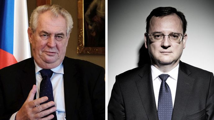 Miloš Zeman, Petr Nečas