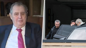 Zeman po propuštění z nemocnice.