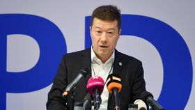 Tomio Okamura na sjezdu SPD